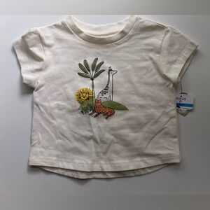 Focus Kids Cream Safari Graphic T-Shirt / Size 24m / NWT